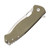 Viper Fortis Framelock Folding Knife Stonewash M390/Green G-10