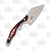 WarTech 3.25in Satin Cleaver Fixed Blade Knife Red