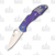 Spyderco Delica Anodized Purple 2.9in Plain Satin Clip Point 5