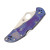 Spyderco Delica Anodized Purple 2.9in Plain Satin Clip Point