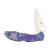 Spyderco Delica Anodized Purple 2.9in Plain Satin Clip Point