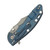 Hinderer XM-18 3.5 Bowie Blue Black G-10 Battle Blue