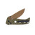 Benchmade 275SFE2 Adamas Folding Knife Flat Earth PS Blade OD G-10 Handle