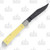 Case XX SMKW Exclusive Stonewash Chrome Vanadium Yellow Synthetic 1-Blade Copperhead Folding Knife CA21735