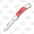 Frost Steel Warrior Red Smooth Bone Small Lockback Folding Knife FRSW361RSB
