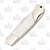 Frost Steel Warrior White Smooth Bone Small Lockback FRSW361WSB