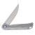 Kizer Begleiter Folding Knife Gray 3.54 Inch Plain Satin Drop Point KI4458T2