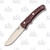 Bark River Drop Point Hunter Fixed Blade Knife Burgundy