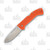 Cold Steel Ultimate Hunter Folding Knife Orange 3.5in Plain Satin Drop Point 2