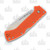 Cold Steel Ultimate Hunter Folding Knife Orange 3.5in Plain Satin Drop Point 7