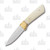 Gentleman's Smooth White Bone Whittler Fixed Blade Knife DH7980