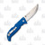 Cold Steel Finn Wolf Folding Knife Blue 3.5in Plain Straight Back