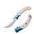 CRKT Ritual Spring Assisted Folding Knife Ivory Blue 4.37in Satin Persian Blade CR7471