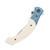 CRKT Ritual Spring Assisted Folding Knife Ivory Blue 4.37in Satin Persian Blade CR7471