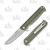 Buck 251 Langford OD Green Folding Knife 3.37in Drop Point Blade