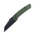 Kansept Knives Main Street Folding Knife Green Micarta 3.36in SW Blade