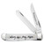 Case XX Mini Trapper Folding Knife Religious Sayings Phillippians 4:6 Smooth Bone CA60869
