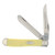 Case XX Grandson's First Knife Yellow Smooth Synthetic Mini Trapper Folding Knife CAGSY