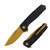 SOG Terminus XR LTE Carbon – Gold 2.95in Plain Gold TiNi Clip Point
