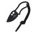 Doug Ritter Neck Knife 1.75in Plain Black Drop Point
