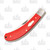 Rough Ryder Red Upswept Bow Trapper Folding Knife