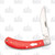 Rough Ryder Red Upswept Bow Trapper Folding Knife