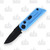 Bear & Son Bear OPS CA Legal Out-the-Side Automatic Knife (Blue Aluminum)