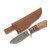 Szco Damascus Hunter Wood and Stacked Leather 4.75 Inch Plain Skinner 3