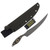 Tops Knives Filet Knife Tan-Black G10 8in Tumbled Blade TPFIL01