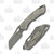 Olamic Whippersnapper Wharncliffe 446-W Stonewash Waveform Titanium