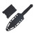 Wartech Boot Knife Fixed Blade 3.5in Stonewash Spear Point NTHWT273BK