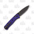 Benchmade 533BK1PUR Mini Bugout Folding Knife Purple SMKW Custom