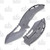 WarTech Assisted Tactical Folding Knife 3.25in Wharncliffe Blade Grey