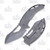 WarTech Assisted Tactical Folding Knife Grey 3.25in Plain Blade