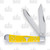 ABKT Cattleman's Cutlery Yellow Synthetic Trapper Folding Knife