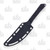WarTech 8.5in Upswept Fixed Blade Knife Black
