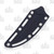 WarTech 8.5in Upswept Fixed Blade Knife Black Sheath