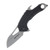 Neptune Trading Wartech A/O Locking Folder Blk Aluminum 2” Satin Wharncliffe Tools