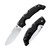 Cold Steel Large Voyager Lockback Folding Knife Black Griv-Ex 4" Stonewash Drop Pt CS29AB