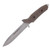 Viper Fearless Fixed Blade Knife Sleipner/Brown Canvas Burlap Micarta