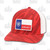 Ariat Flag Lines Snapback Cap Red Mens One Size