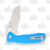 Honey Badger Knives Large Wharncleaver Folding Knife Blue 3.63in Satin Blade