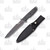 12' Black Tanto Fixed Blade Knife with Nylon Sheath
