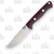 Bark River Bravo 1 Fixed Blade Knife Burgundy Micarta Rampless