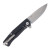 LionSteel Myto Folding Knife Black Aluminum Handle LSMT01ABS