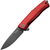 LionSteel Myto Red Aluminum Black Stonewash Folding Knife