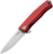 LionSteel Myto Red Aluminum Satin Folding Knife