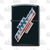 Zippo Black Matte American Flag Chevy Bowtie Lighter