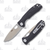 Honey Badger Drop Point Small Black Flipper