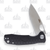 Honey Badger Drop Point Small Black Flipper